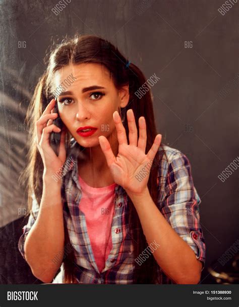 Girl Talking On Phone Image & Photo (Free Trial) | Bigstock