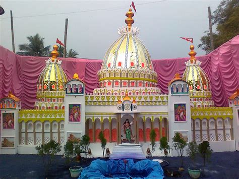 Saraswati Puja Pandal - Temple of the Vedic Planetarium