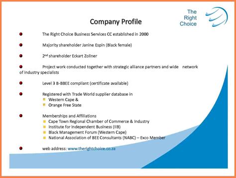 Sample Company Profile Pdf - balancetree