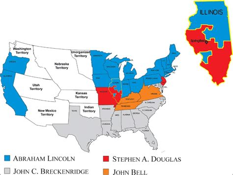 Abraham Lincoln Election Map