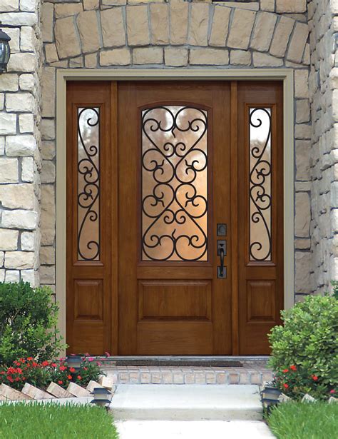 Prehung exterior doors with glass - Builders Villa