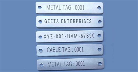 Geeta Enterprises - Metal Tag, Cable Tag in Bhosari Pune and India.