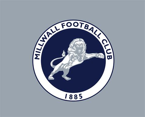 Millwall FC Club Logo Symbol Premier League Football Abstract Design Vector Illustration With ...