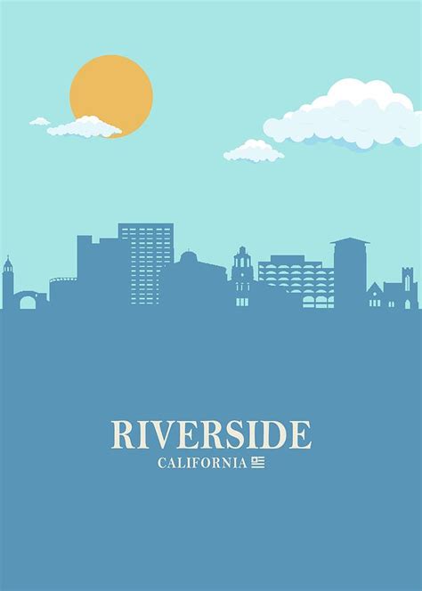 Riverside City Skyline Bluesky Digital Art by Ahmad Nusyirwan - Pixels