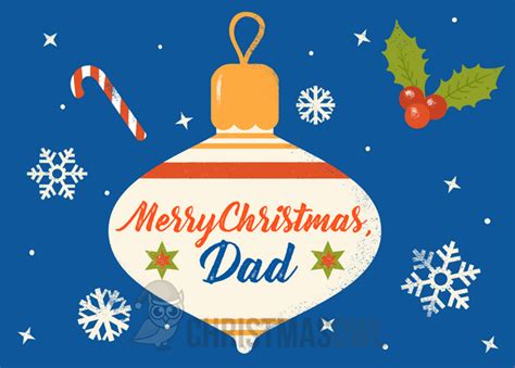 Printable Dad Christmas Card