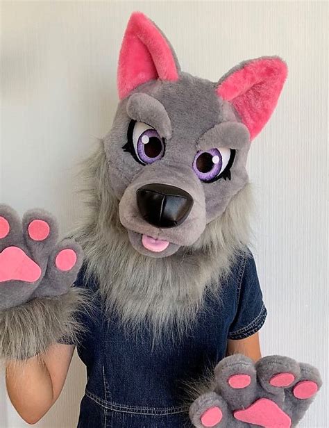 Girls wolf fursuit partial | Fursuit head, Wolf fursuit, Fursuit