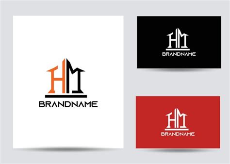 Premium Vector | Modern unique corporate hm letter logo design templete