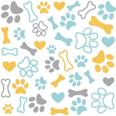 Background With Dog Paw Print And Bone, Wallpaper, Symbol, Black ...