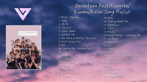 SEVENTEEN Best/Favorite/Random/Relax Song Playlist - YouTube