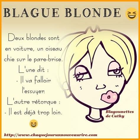 Blague sur le thème blonde | Comics