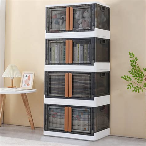 gerritfany Storage Bins with Lids - 4 Packs 8.5Gal Plastic Storage Bins for Closet Organizers ...