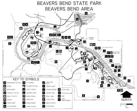 Map of Beavers Bend State Park | Beavers bend state park, State parks ...