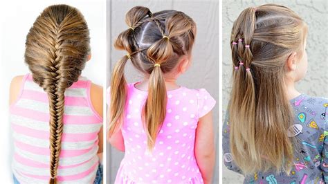 4 EASY HAIRSTYLES FOR LITTLE GIRLS⭐ EASY TODDLER HAIRSTYLES - YouTube