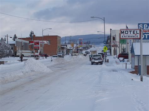 White Sulphur Springs, MT : Main Street in White Sulphur in January ...