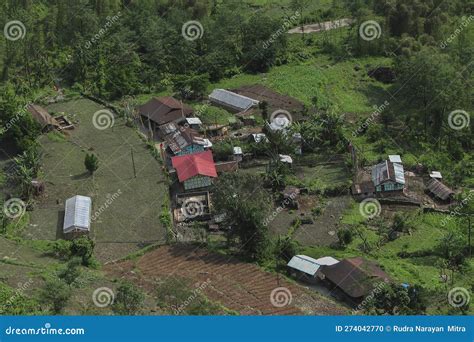 Padamchen Village, Sikkim. Himalayan Mountain Slope, India Stock Photo ...