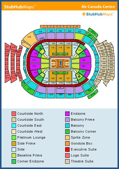 Air Canada Centre Seating Chart, Pictures, Directions, and History ...