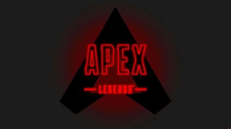 Download Neon Apex Legends Logo With Text Wallpaper | Wallpapers.com