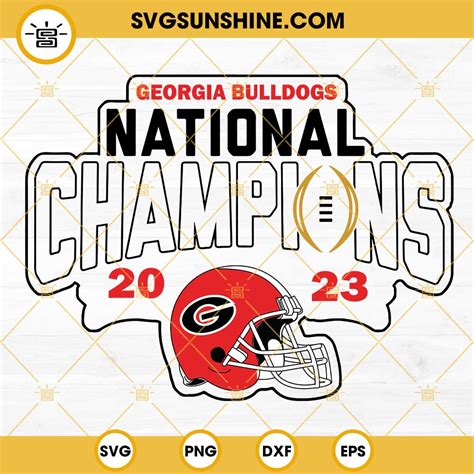 Georgia Bulldogs National Champions 2023 SVG PNG DXF EPS Cricut