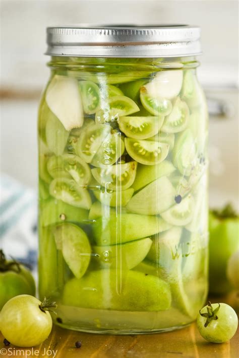 Refrigerated Pickled Green Tomatoes