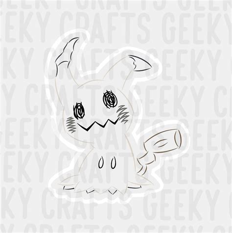 Shiny Mimikyu Custom Vinyl Sticker - Etsy