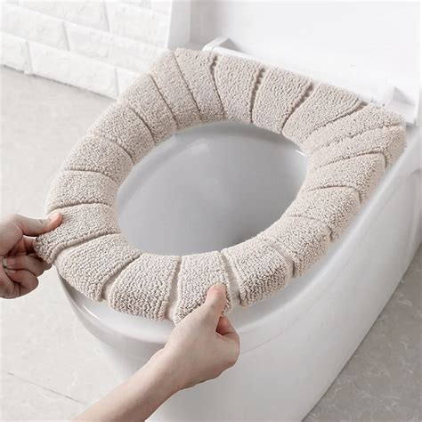 Winter Comfortable Soft Heated Washable Toilet Seat Cover Set Kids Bathroom Accessories Interior ...