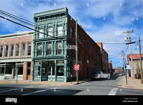 A quiet Saturday morning in historic downtown Elizabeth City, a small ...