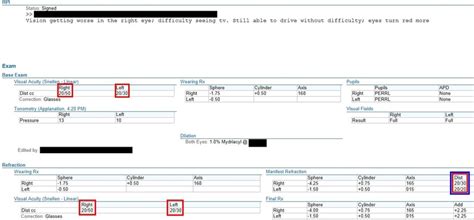 Screenshot of EPIC EHR provider input. Red Box outlines all fields ...