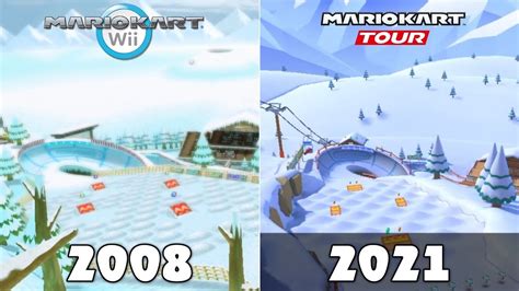 Evolution Of Wii DK Summit Course In Mario Kart Games [2008-2021] - YouTube