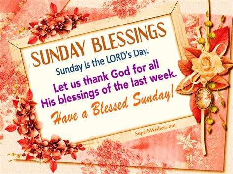 Beautiful Sunday Blessings Images | SuperbWishes