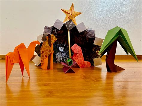 Origami Nativity Scene / Nacimiento de Origami | Etsy