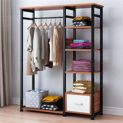 Metal Garment Rack Freestanding Clothes Closet Organizer Hanging ...