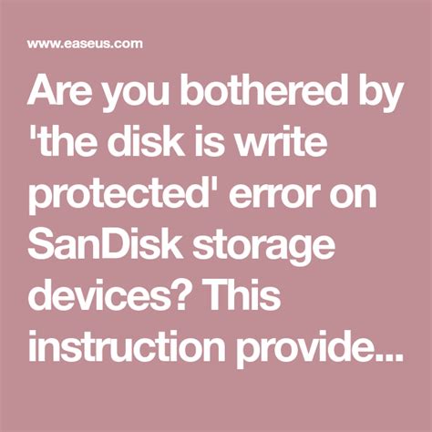 Instruction for SanDisk Write Protection Removal and Formatting Tool | Sandisk, Sandisk usb ...