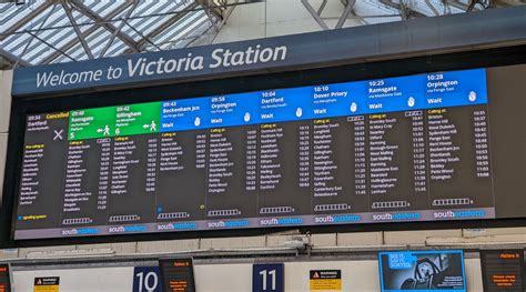 Check out the huge new train departure board at London Victoria station ...