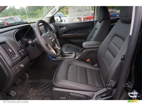 Jet Black Interior 2018 GMC Canyon Denali Crew Cab Photo #127736236 | GTCarLot.com