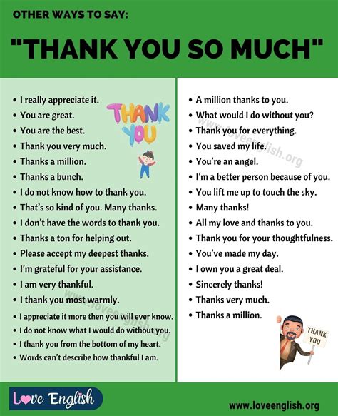 Thank You So Much: 33 Different Ways to Say "Thank You So Much" - Love ...