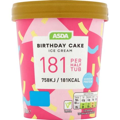 ASDA Birthday Cake Ice Cream (473ml) - Compare Prices & Where To Buy ...