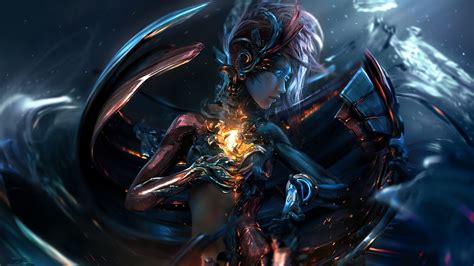 artwork, Digital Art, Women, Technology, Cyborg, Cyberpunk, Angel, Demon, Fantasy Art, Robot ...