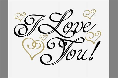 I Love You, Lettering Design Vector | I love you lettering, Lettering ...