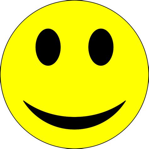 Clipart - Smiley - Yellow and Black