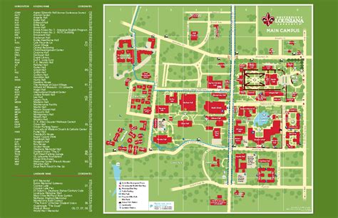 University Of Louisiana At Lafayette Campus Map – Interactive Map