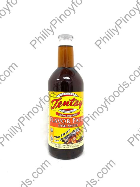 Tentay Flavor Patis (Fish Sauce) 25.6.fl oz (750mL) – Philly Pinoy