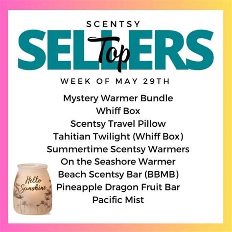 Scentsy Top Sellers - Week Of 05/29/23 | Incandescent.Scentsy.us