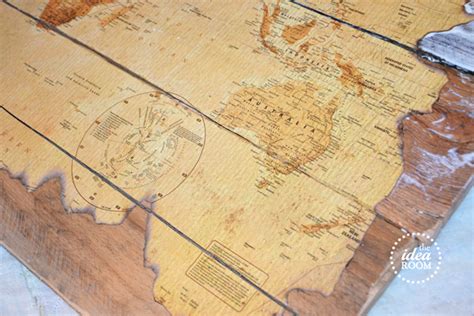 Wood Pallet Map Tutorial - The Idea Room