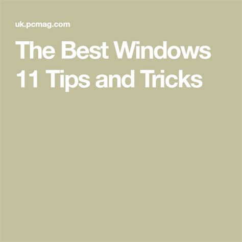 The best windows 11 tips and tricks – Artofit