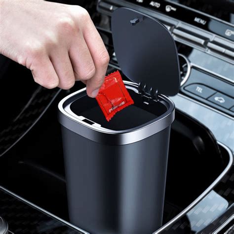 Cup Holder Car Trash Can, with Large Capacity & Leakage-proof Design ...