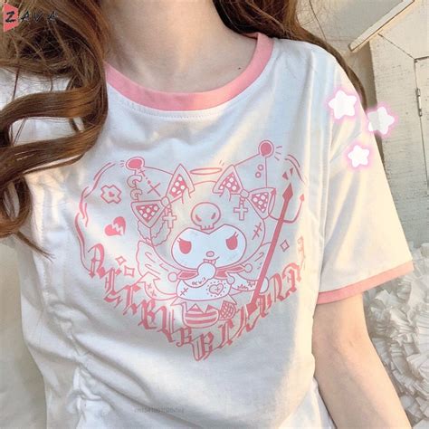 Yami Kawaii T-Shirt / Cute Kuromi and My Melody Shirts | Etsy