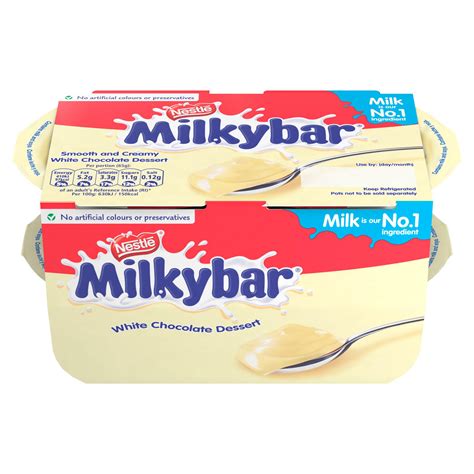 Milkybar White Chocolate Dessert 4 x 65g | Dessert Yogurt | Iceland Foods