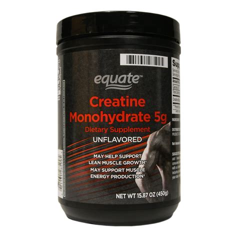 Equate Creatine Monohydrate, Unflavored, 90 Servings - Walmart.com - Walmart.com