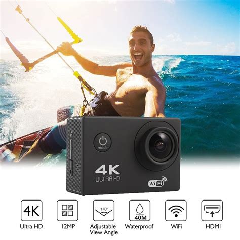 Sports Camera 4k Wifi Action Camera 16mp 170d Sport Dv Go Waterproof Pro Extreme Sports Video ...