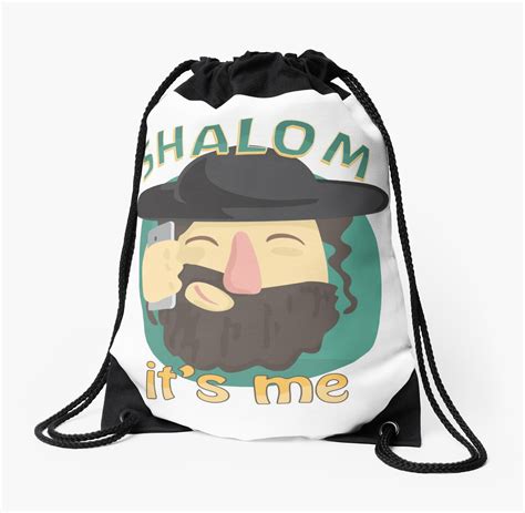 "Shabbat Shalom It's Me Funny Jewish Humor Jew Rabbi " Drawstring Bag by Essetino | Redbubble